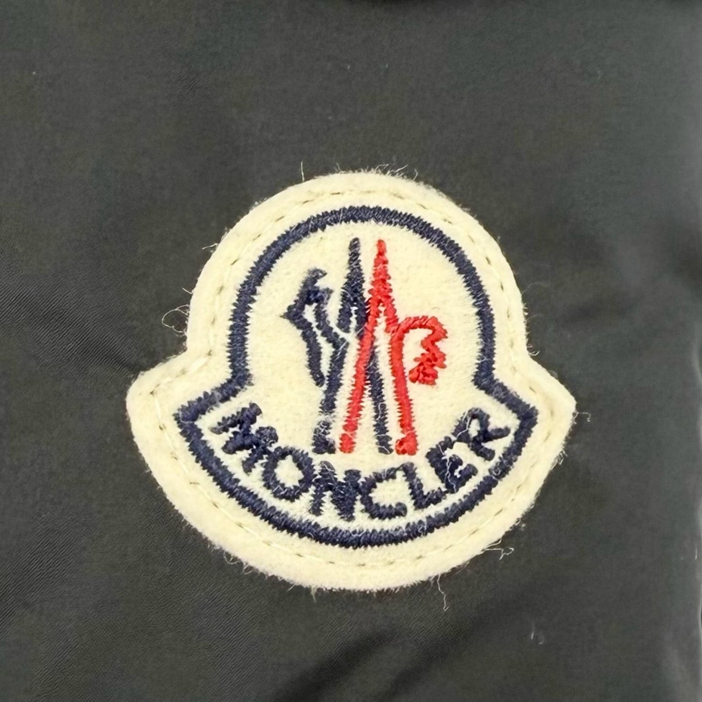 Moncler Fourmines Logo Patch with Hood Down Jacket Black 0 Garment Hanger — view 6