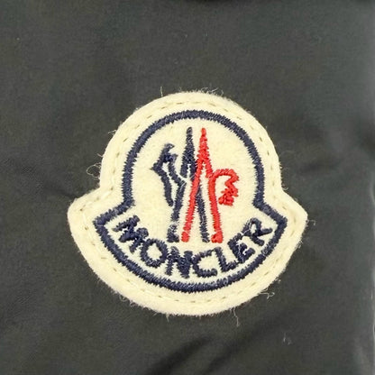 Moncler Fourmines Logo Patch with Hood Down Jacket Black 0 Garment Hanger — view 6