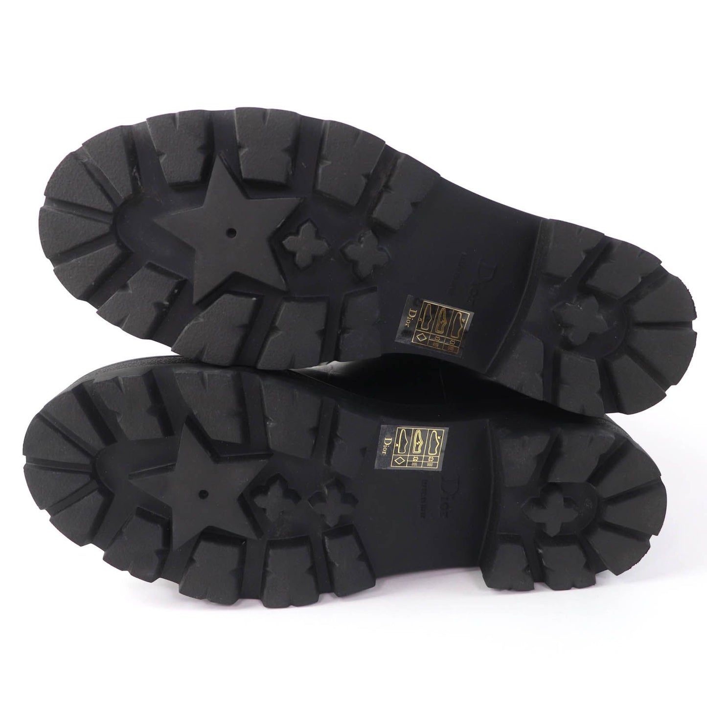 Dior D-major CD Logo Leather Short Boots Black — view 7