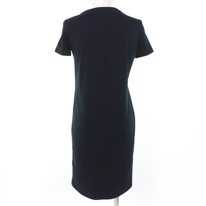 Hermes Boucles Cotton Short Sleeve Dress Black 34 — view 3