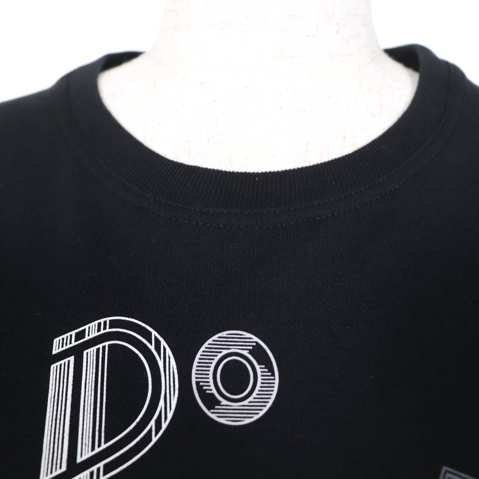 Hermes Boucles Cotton Short Sleeve Dress Black 34 — view 4
