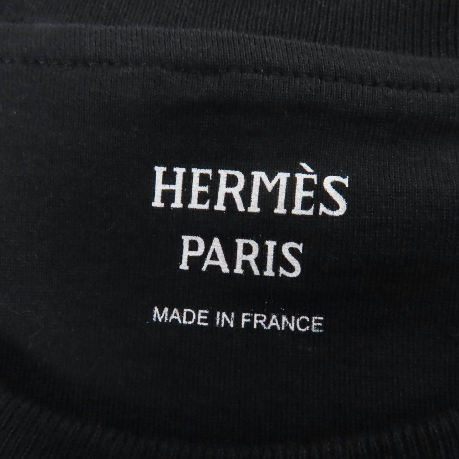 Hermes Boucles Cotton Short Sleeve Dress Black 34 — view 6