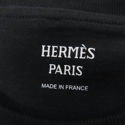 Hermes Boucles Cotton Short Sleeve Dress Black 34 — view 6