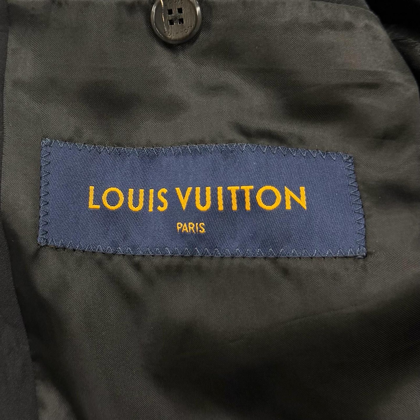 Louis Vuitton Embossed Monogram Double Breasted Suit Set Black — view 9