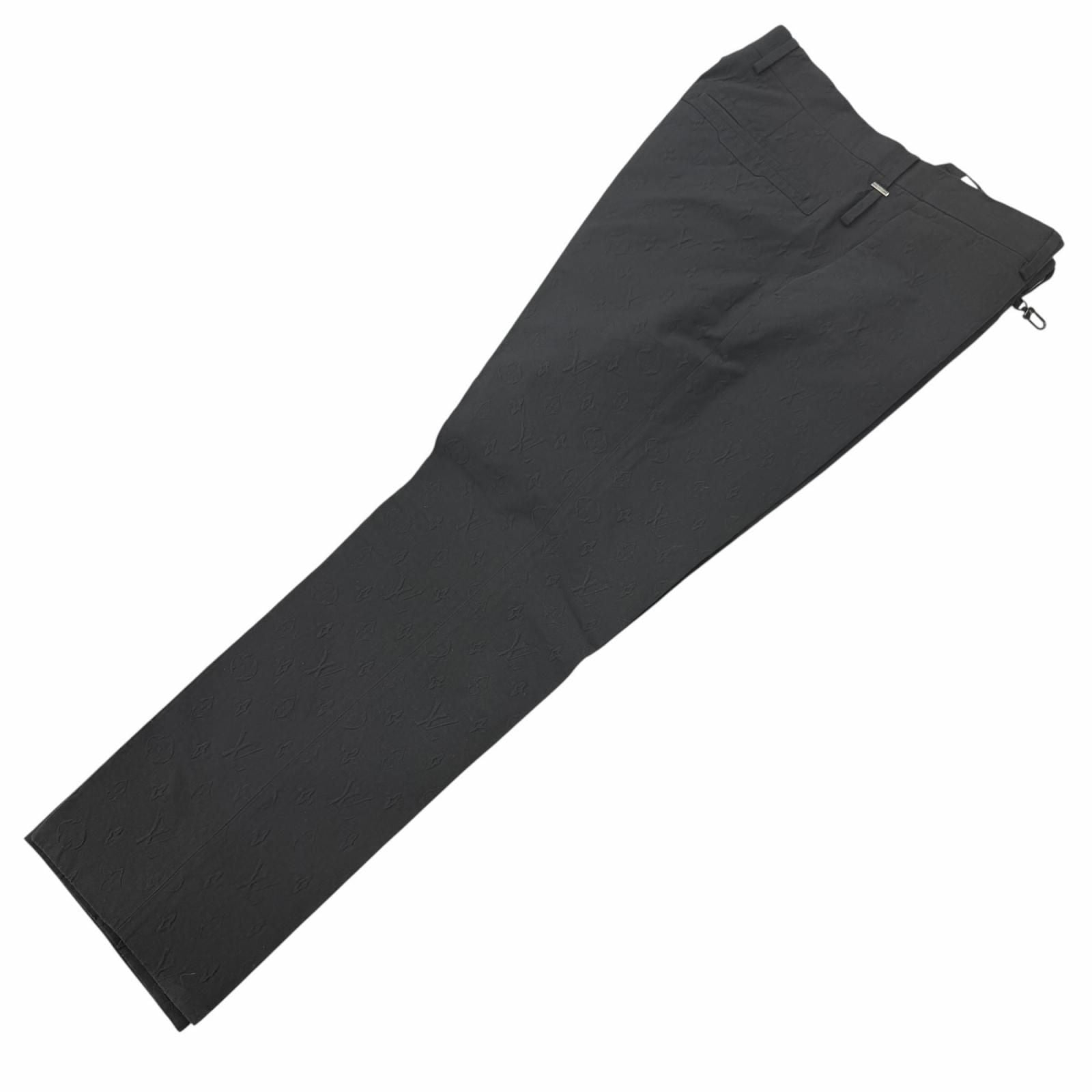 Louis Vuitton Embossed Monogram Double Breasted Suit Set Black — view 4