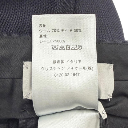 Dior Homme Wool Mohair Single Trousers Pants Navy 44 — view 6