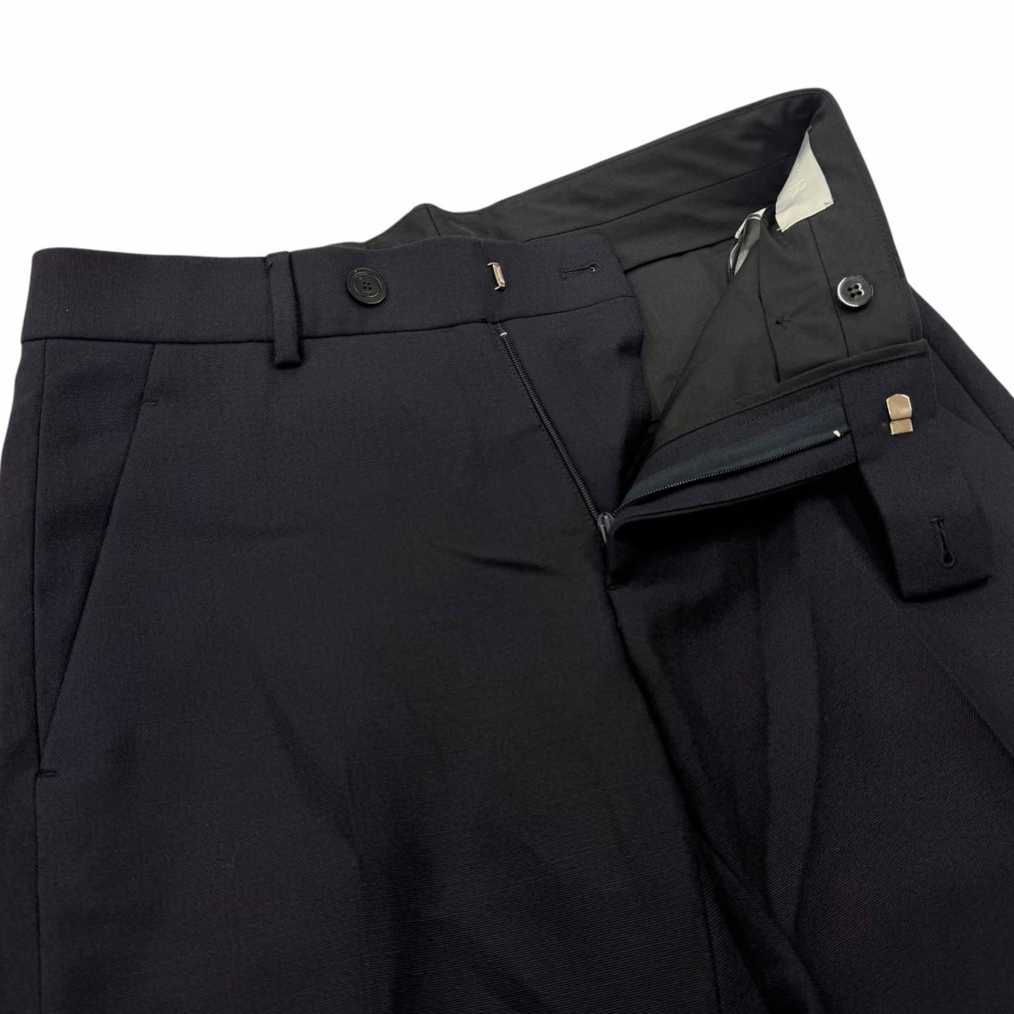 Dior Homme Wool Mohair Single Trousers Pants Navy 44 — view 3