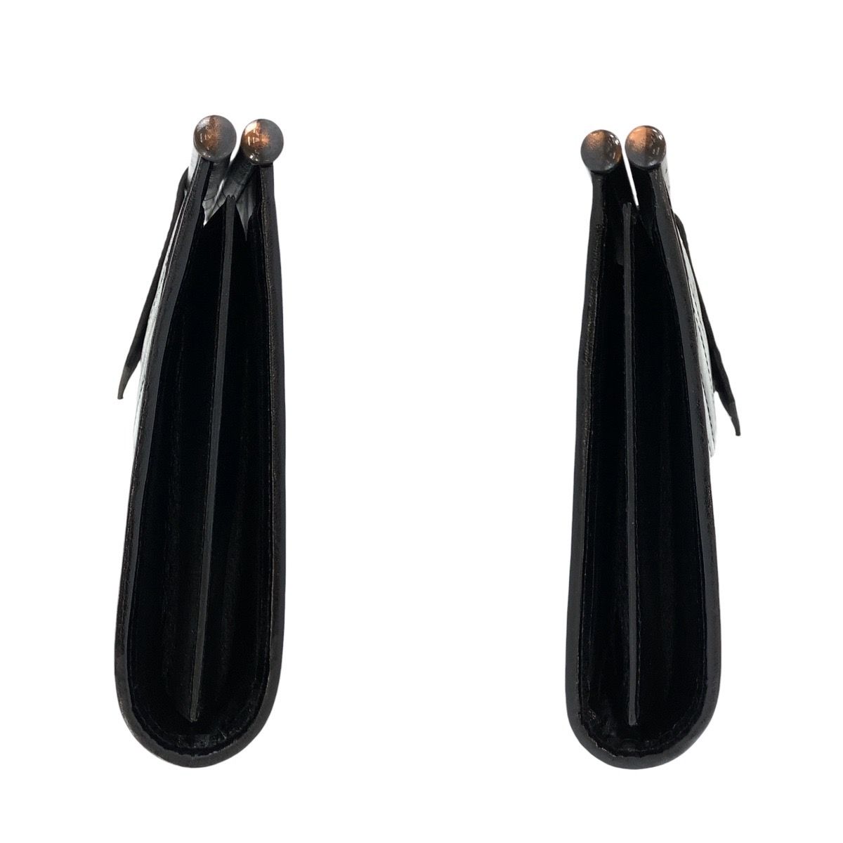 Saint Laurent Yves Vintage YSL Black Leather Clutch — view 8