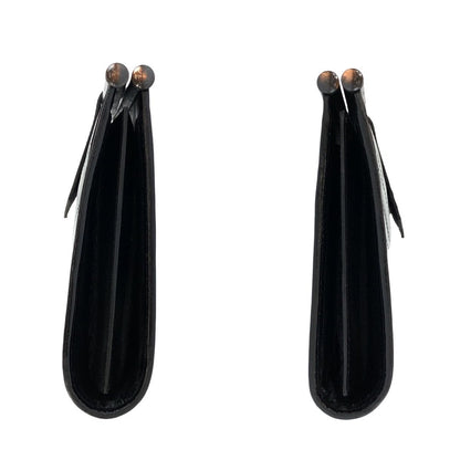 Saint Laurent Yves Vintage YSL Black Leather Clutch — view 8