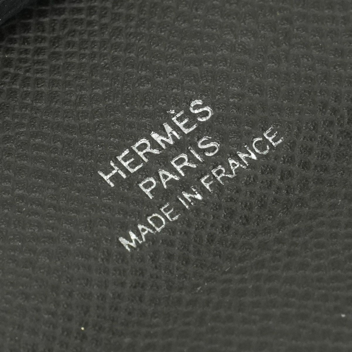 Hermes Bastia Wallet Coin Purse Madame Gray Silver Vo Grimisty Graphite — view 7