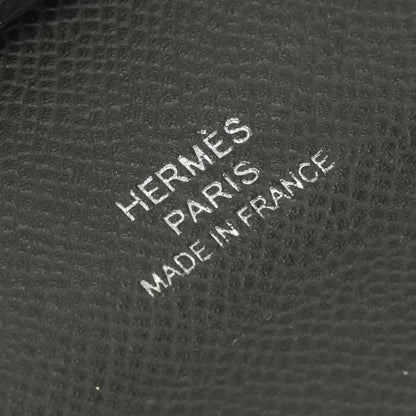 Hermes Bastia Wallet Coin Purse Madame Gray Silver Vo Grimisty Graphite — view 7