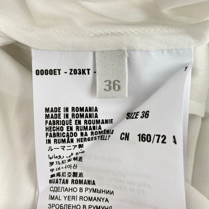 Prada Long Sleeve Shirt Blouse 36 White — view 5