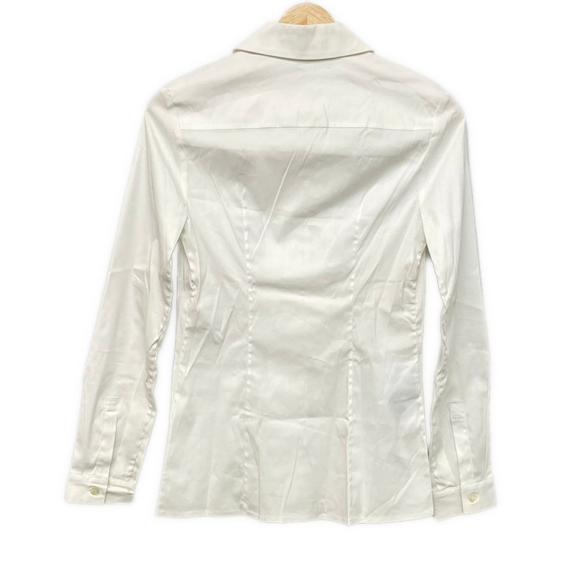 Prada Long Sleeve Shirt Blouse 36 White — view 2