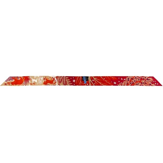 Hermes Ribbon Scarf Twill Red Orange — view 3