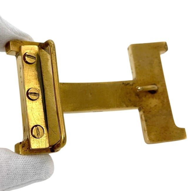 Hermes Buckle Gold Golden Constance Belt — view 6