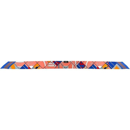 Hermes Ribbon Scarf Twilly Pink Blue Cleaned — view 3