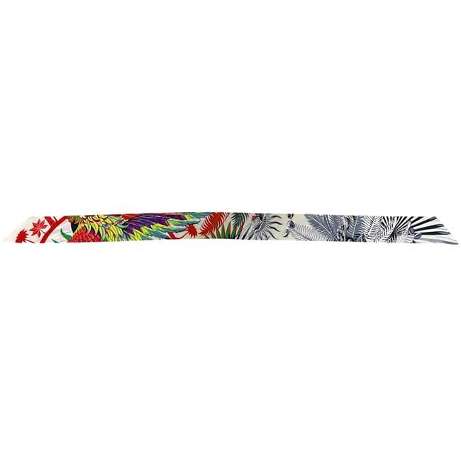 Hermes Ribbon Scarf Twill Multicolor White Phoenix Myth — view 2