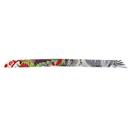 Hermes Ribbon Scarf Twill Multicolor White Phoenix Myth — view 2