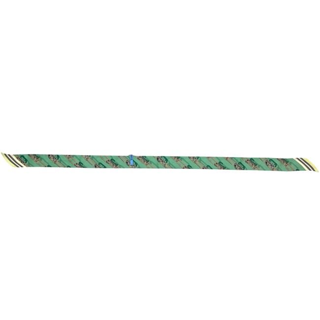 Fendi Ribbon Scarf Wrap Green Cleaned — view 3