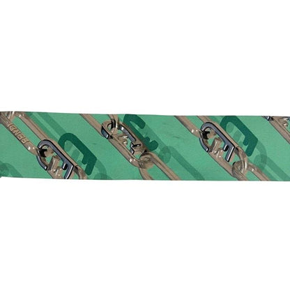 Fendi Ribbon Scarf Wrap Green Cleaned — view 5