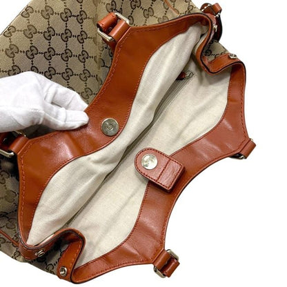 Gucci Tote Beige Orange GG Canvas Interlocking — view 4