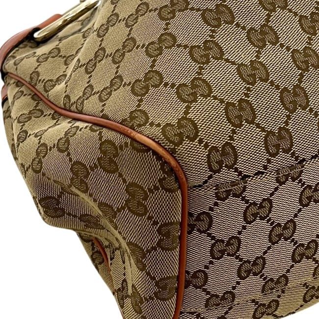 Gucci Tote Beige Orange GG Canvas Interlocking — view 5