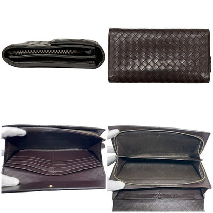 Bottega Veneta Bifold Wallet Brown Intrecciato — view 2
