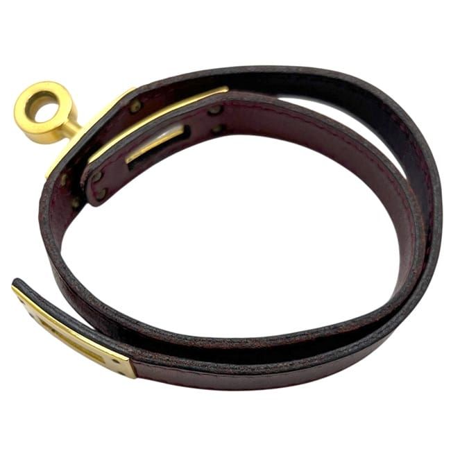 Hermes Bracelet Kelly Double Tour Bordeaux — view 5