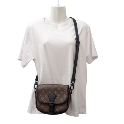 Louis Vuitton Montsouris Messenger PM Shoulder Bag Monogram Macassar Canvas — view 7