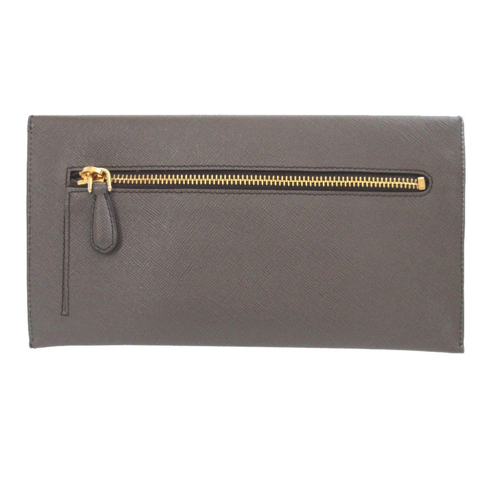 Prada Saffiano Leather Graphite Wallet Document Case — view 3