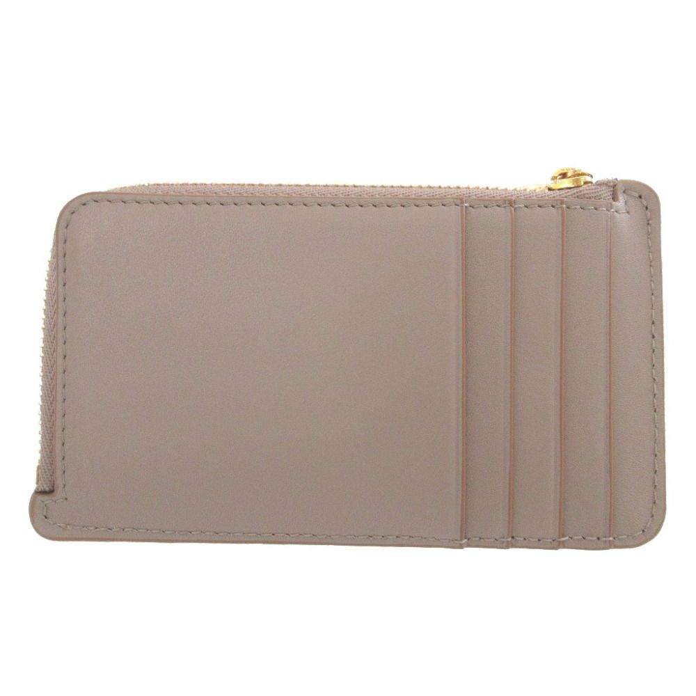 Loewe Pebble Leather Beige Coin Case Card Fragment — view 3
