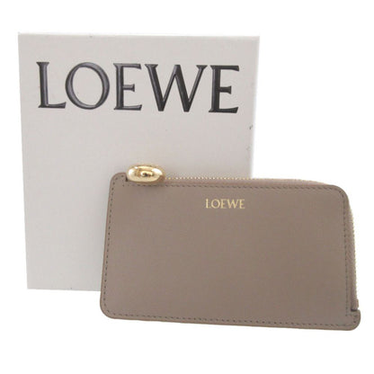 Loewe Pebble Leather Beige Coin Case Card Fragment — view 2