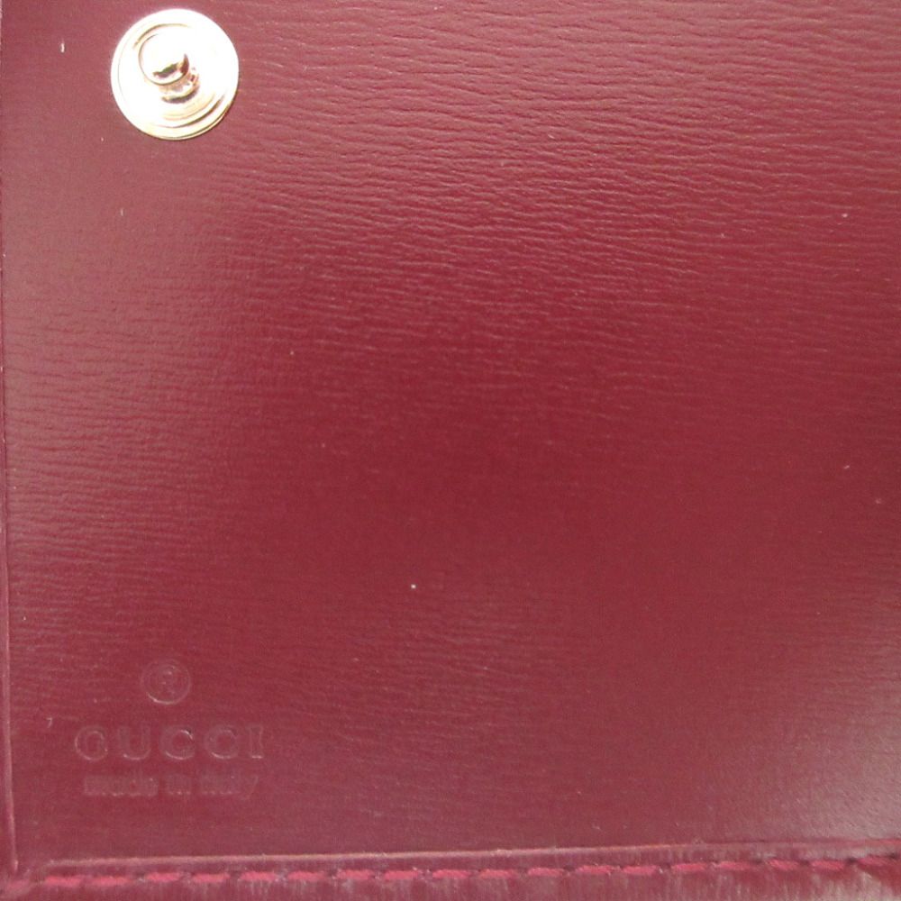 Gucci GG Shadow Compact Wallet Leather Red Bifold — view 9