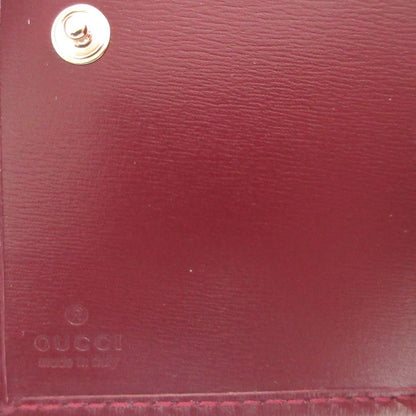 Gucci GG Shadow Compact Wallet Leather Red Bifold — view 9