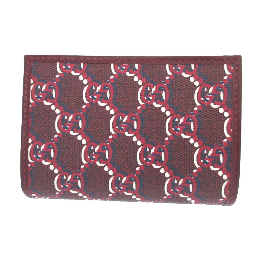 Gucci GG Shadow Compact Wallet Leather Red Bifold — view 3