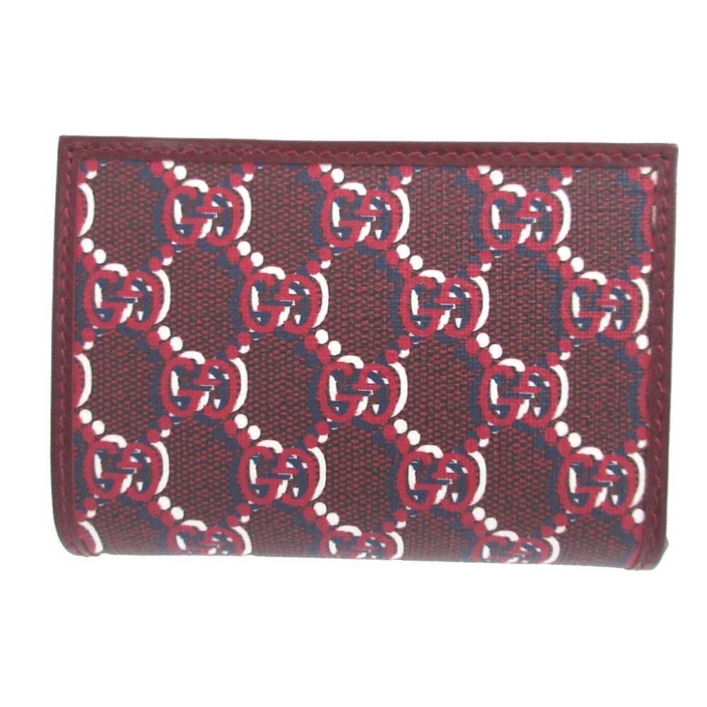Gucci GG Shadow Compact Wallet Leather Red Bifold