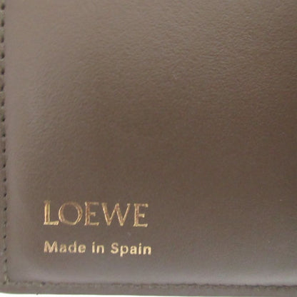 Loewe Pebble Small Vertical Wallet Leather Khaki Trifold — view 8