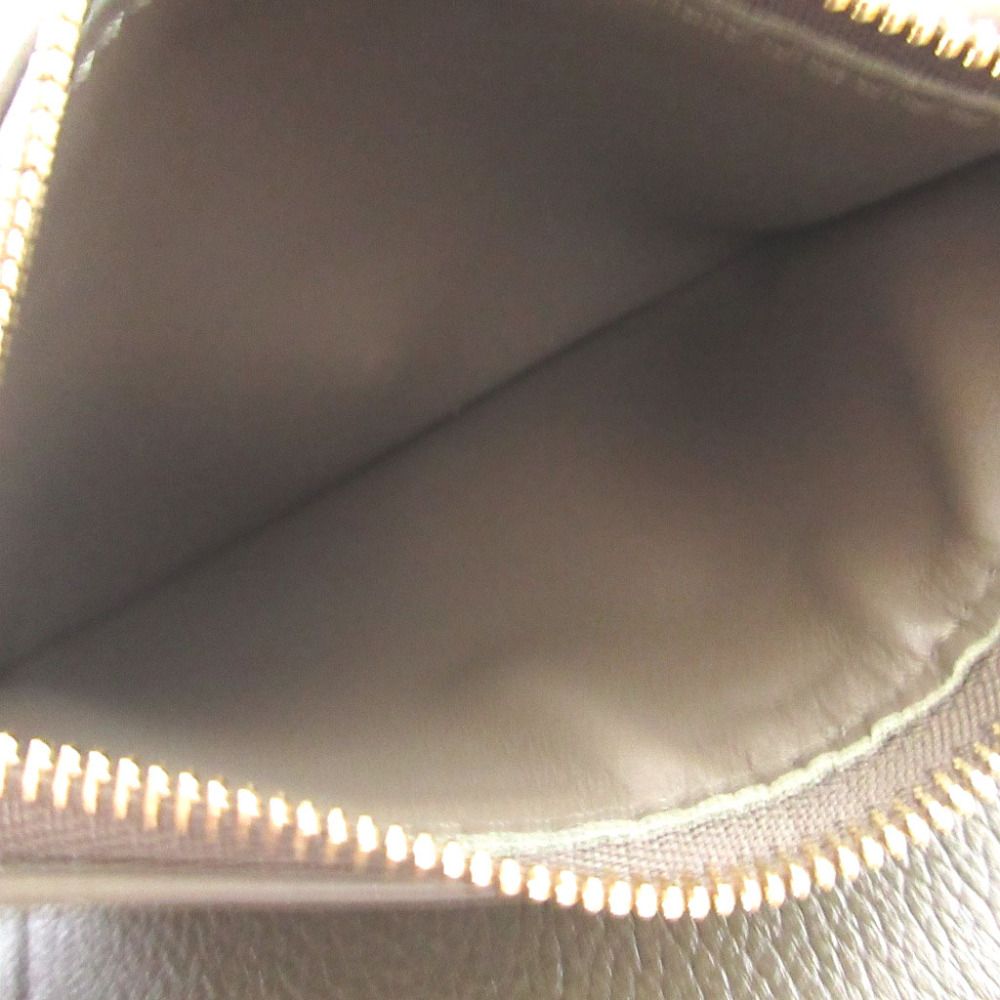 Loewe Pebble Small Vertical Wallet Leather Khaki Trifold — view 6