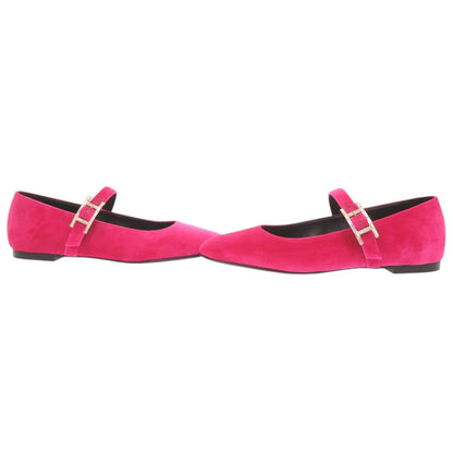 Hermes Jane 35.5 Velour Fuchsia Ballet Shoes — view 6