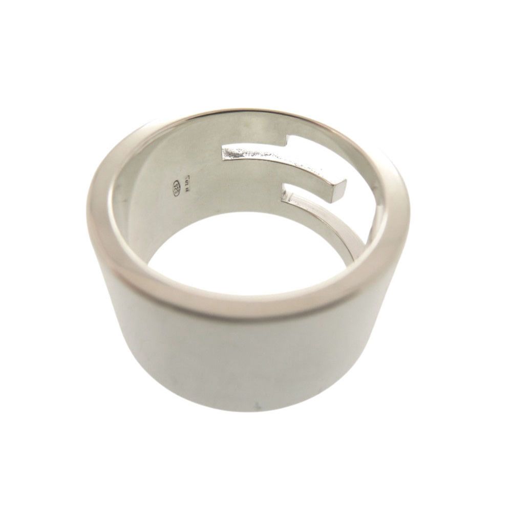 Gucci Cutout Wide 925 Sterling Silver Ring — view 8