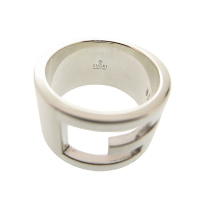 Gucci Cutout Wide 925 Sterling Silver Ring — view 5