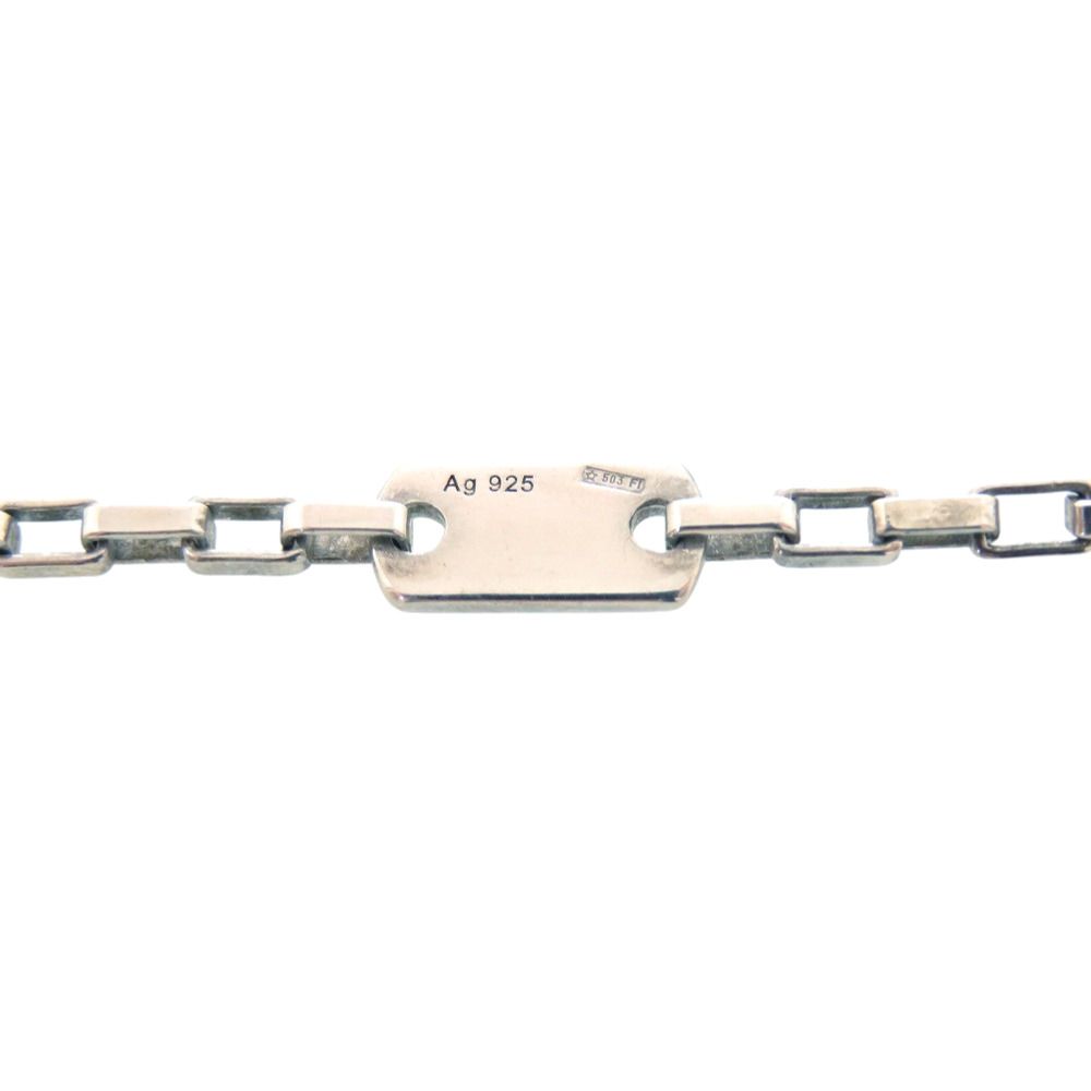 Gucci Logo Plate 925 Sterling Silver Necklace Pendant — view 4