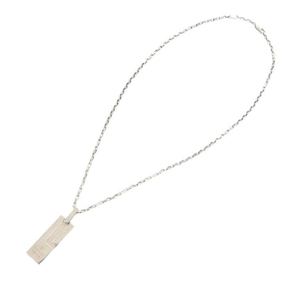 Gucci Logo Plate 925 Sterling Silver Necklace Pendant — view 3