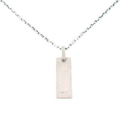 Gucci Logo Plate 925 Sterling Silver Necklace Pendant — view 2