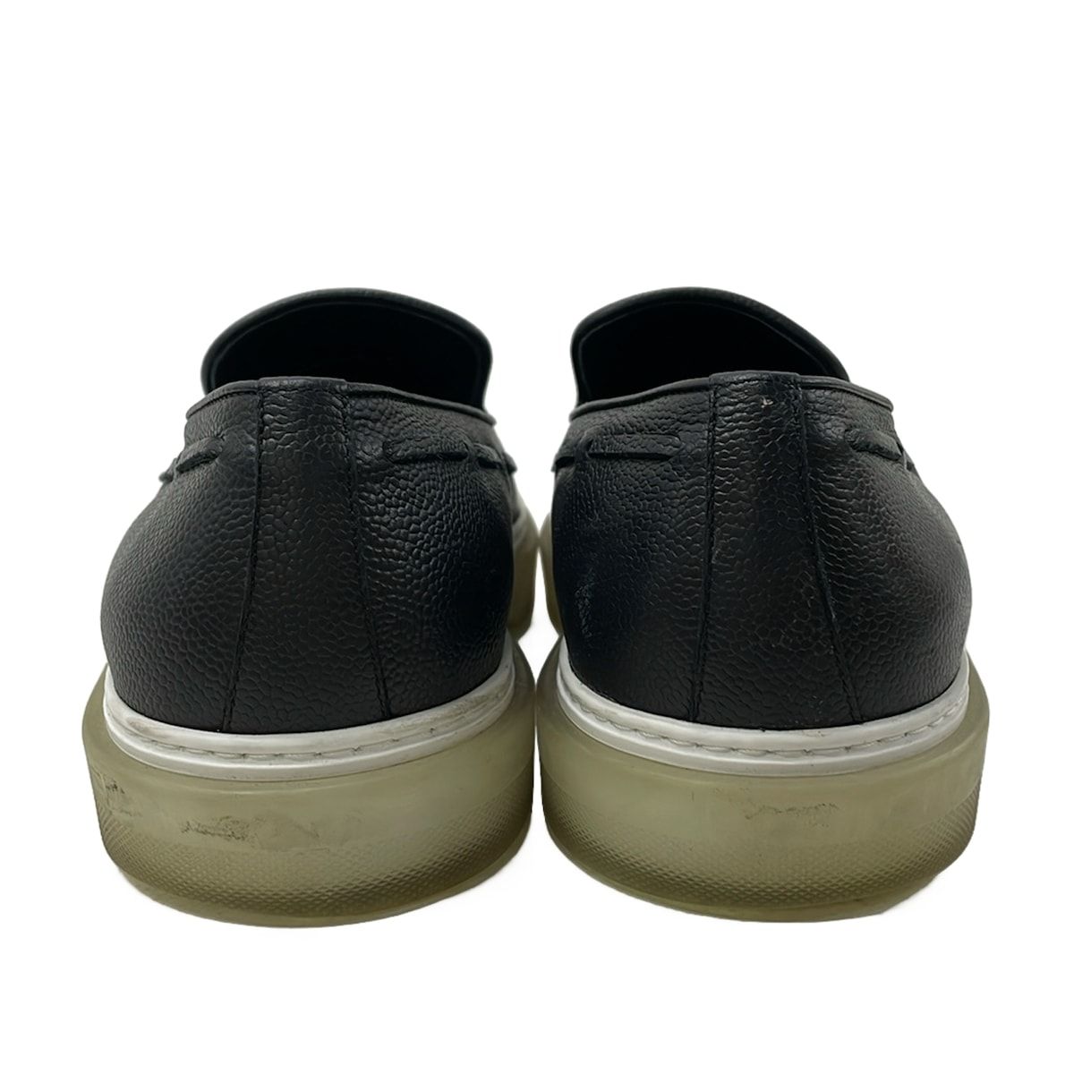 Hermes Slip on 42 Black Tassel Leather Slipper — view 3