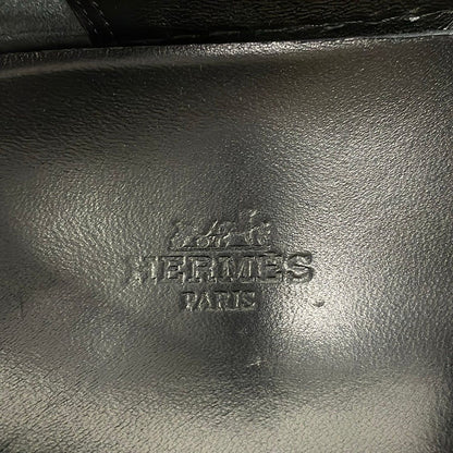 Hermes Slip on 42 Black Tassel Leather Slipper — view 5