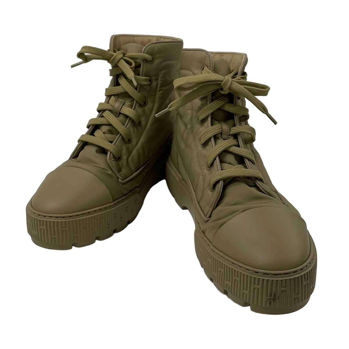 Hermes Short Boots 42 Fresh Beige Leather — view 2