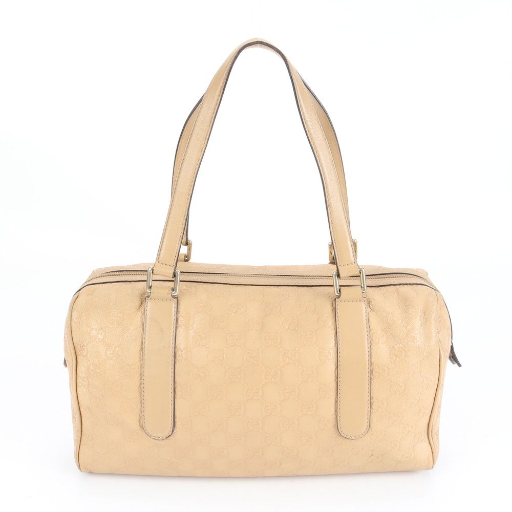 Gucci Guccissima Leather Tote Shoulder Hand Mini Boston Beige — view 3
