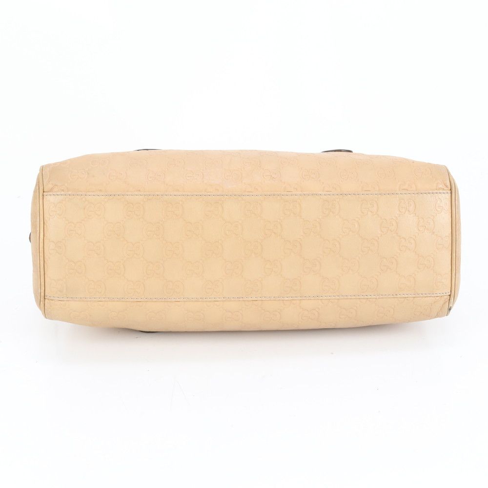 Gucci Guccissima Leather Tote Shoulder Hand Mini Boston Beige — view 5