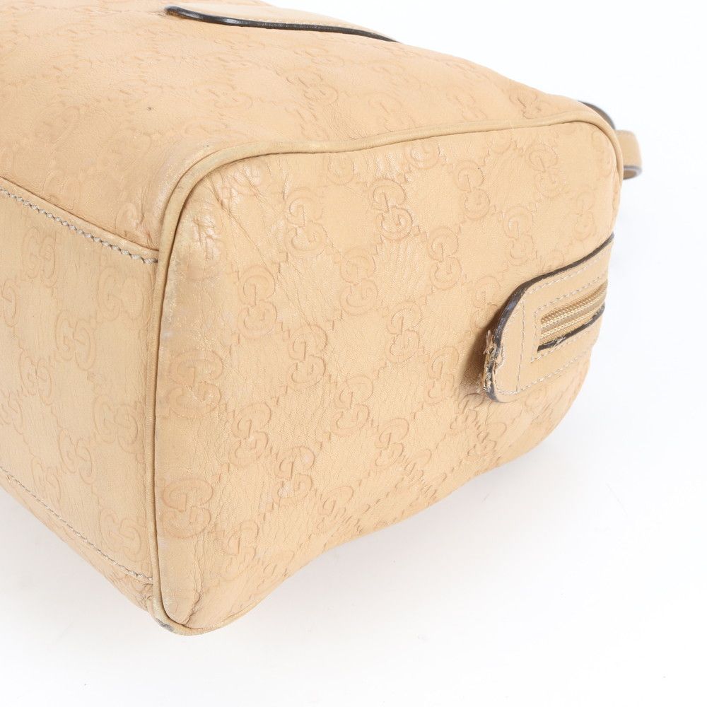 Gucci Guccissima Leather Tote Shoulder Hand Mini Boston Beige — view 4